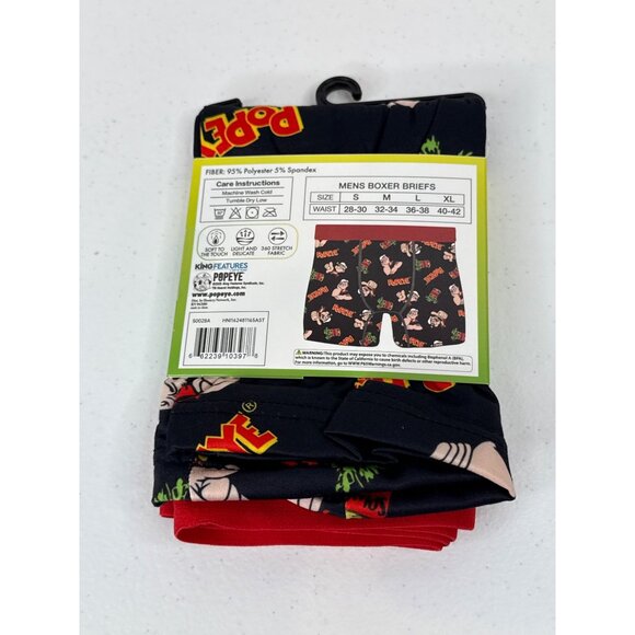 Popeye Men’s Boxer Briefs Novelty Graphic Cartoon Size Large NWT - Picture 2 of 4